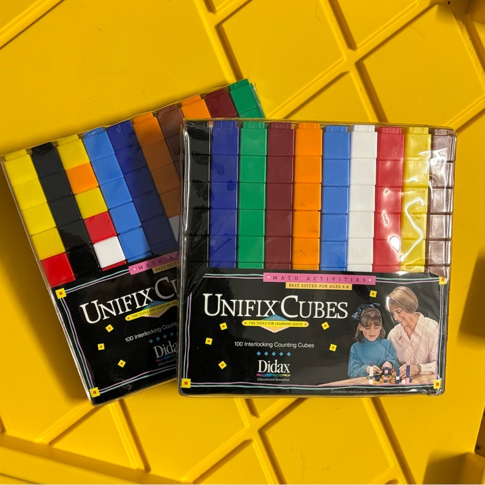Didax Unifix cube sets of 100 (x2). Math tools